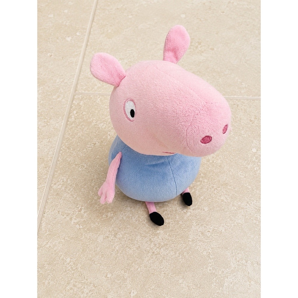 George Pig Plush Holding Dinosaur Peppa Pig Stuffed Animal Ty Soft Toy